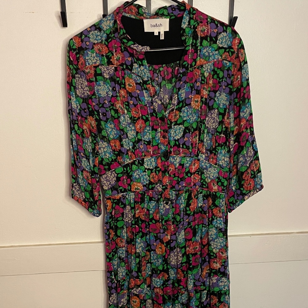 Ba&sh Floral Midi Dress- Medium